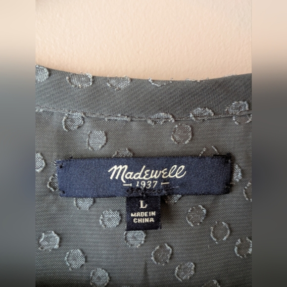 Madewell Blouse L Gray - Picture 2 of 14